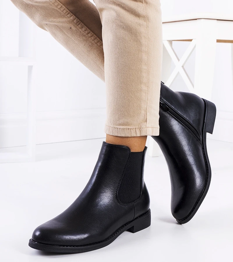 Čierna botki Linemell