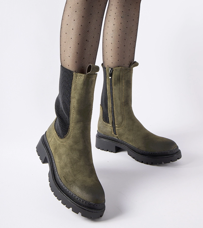 Zelené vyhrievané vysoké trapery Bernardo