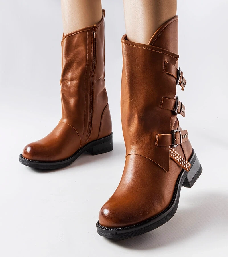 Hnedé topánky s prackami Bojle