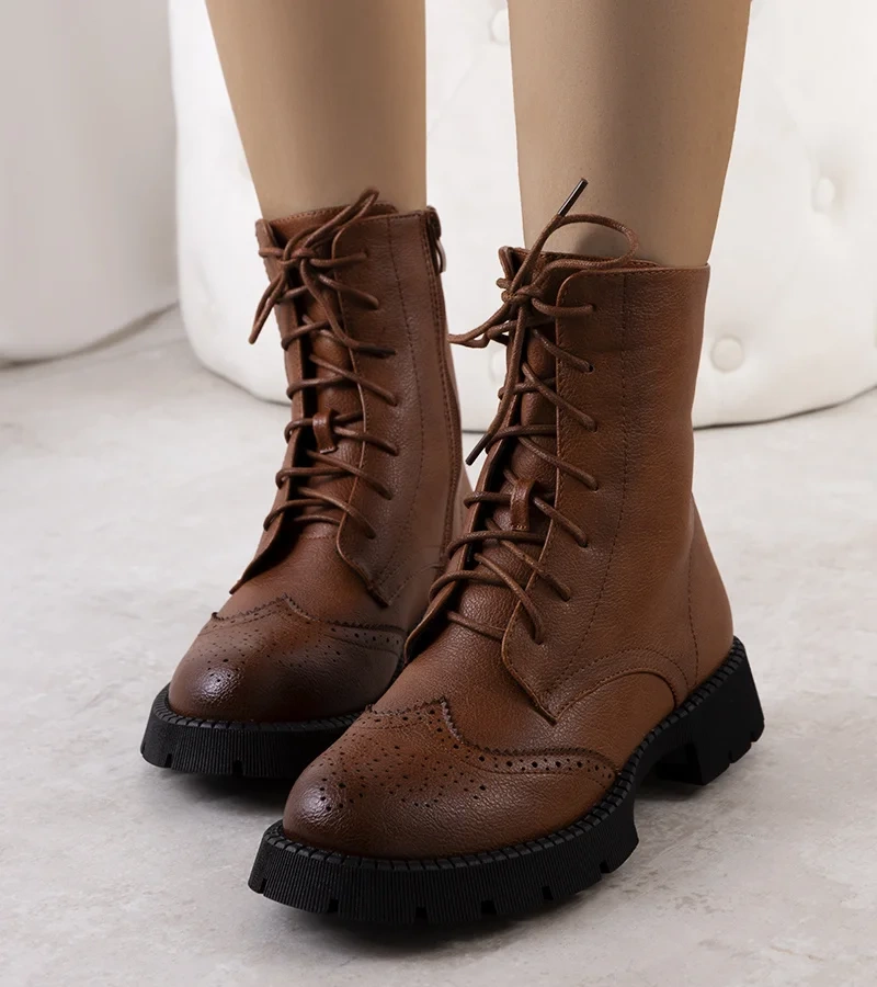 Hnedé dámske trapery Idalia