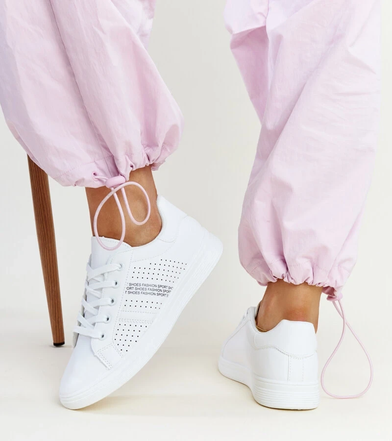 Biela tenisky z eko kože Berdine