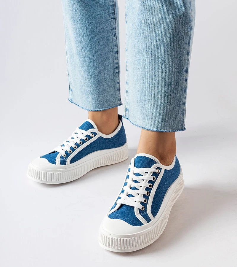 Modré tenisky na platforme Alfianello