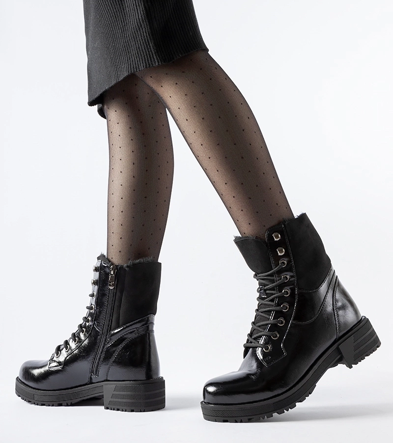 Čierne zateplené workery Petriano