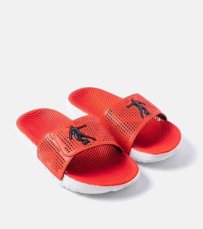 Červeno-biele gumené šľapky Athens