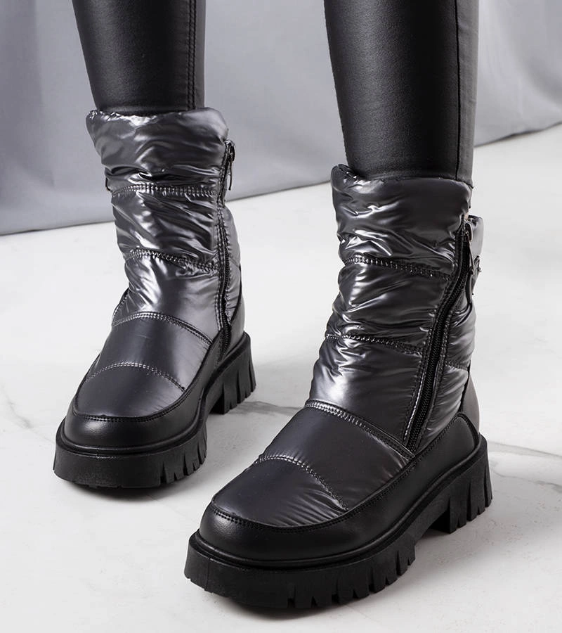 Dámske strieborné snehové topánky Koltso