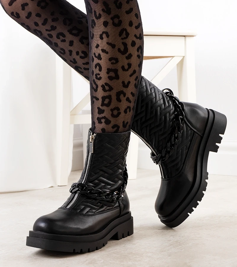 Black botki women's Feira