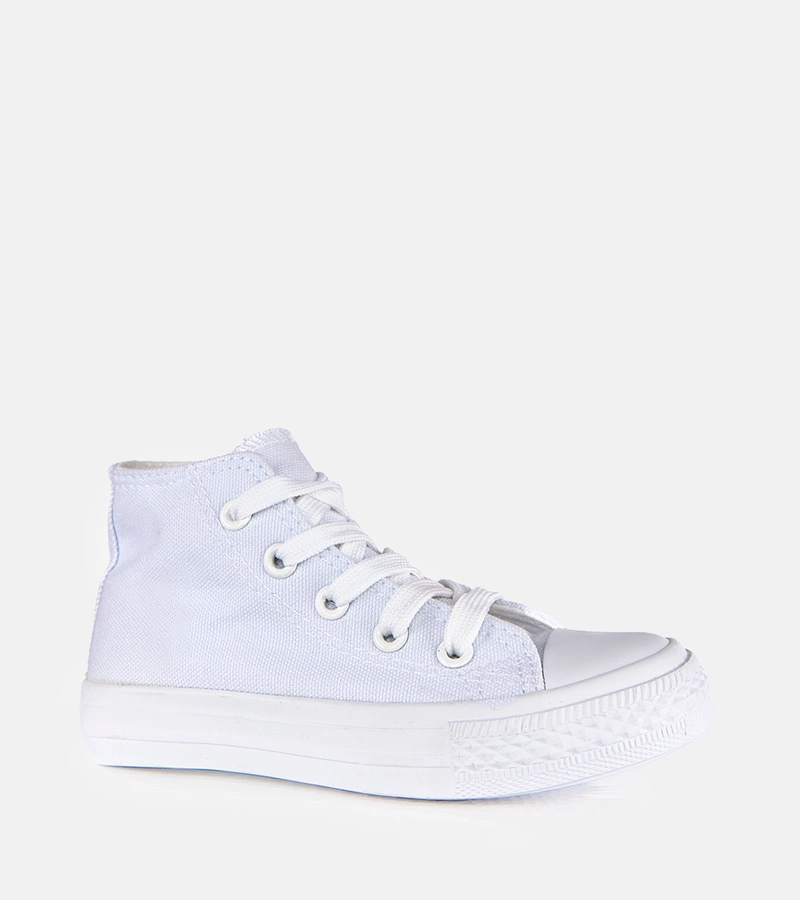 Biele detské členkové tenisky Laly