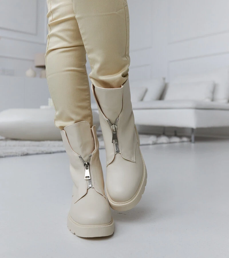 Hnedé zateplené čižmy s puzdrom Oakdale.