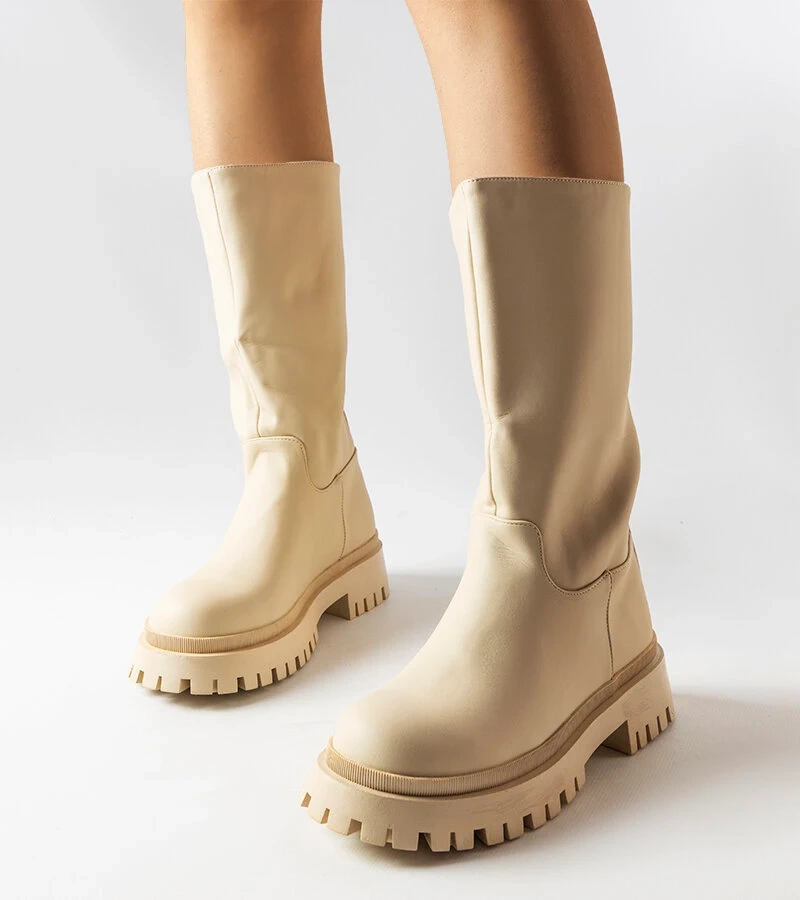 Béžové matné topánky Hollie