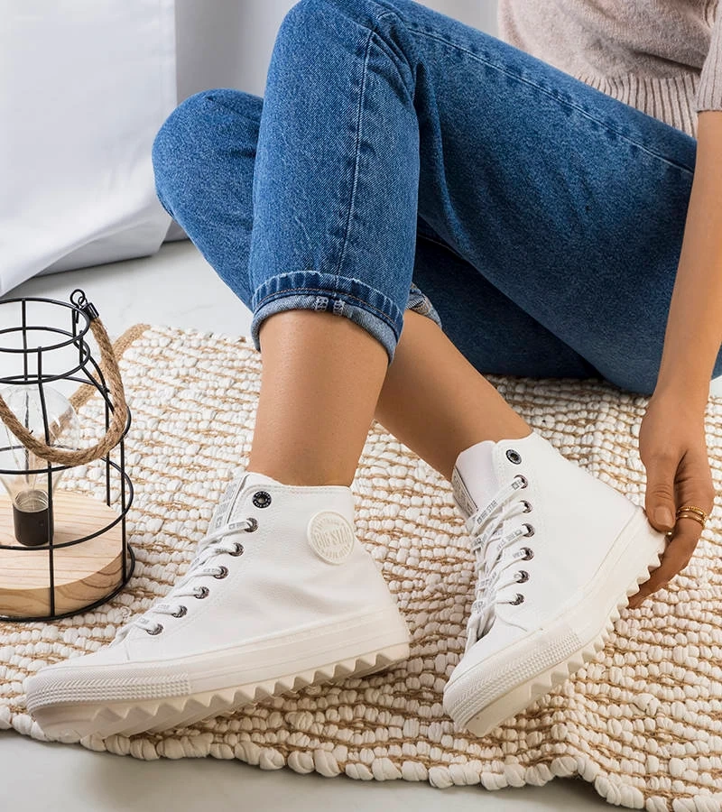 Biele zateplené tenisky Big Star GG274108