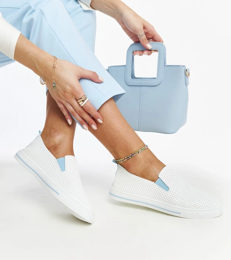 Biela poltopánky Sanan