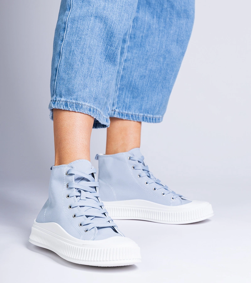 Modré tenisky na platforme Guerrino