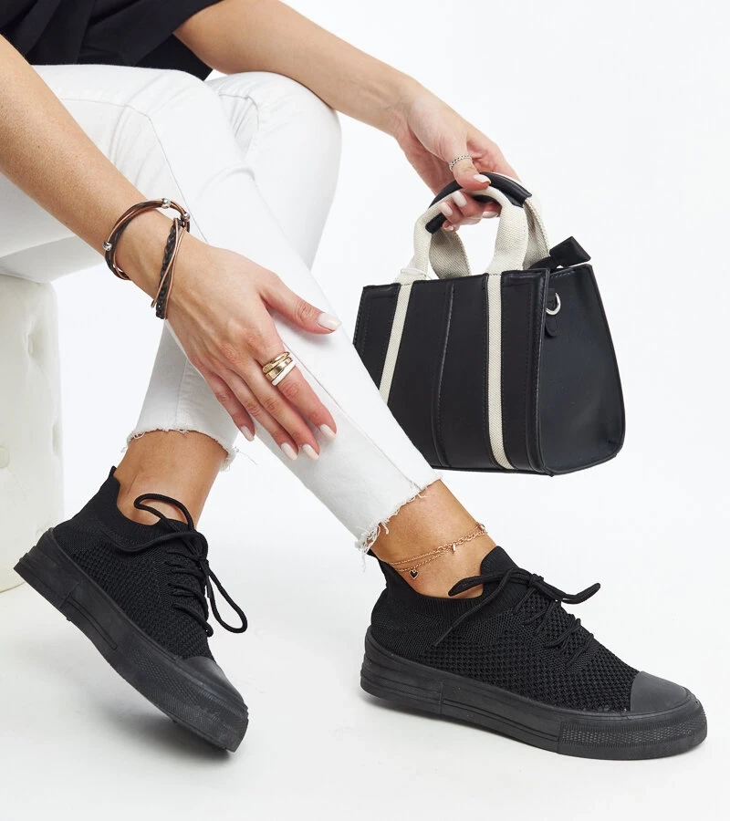 Čierne ľahké športové tenisky Senaida