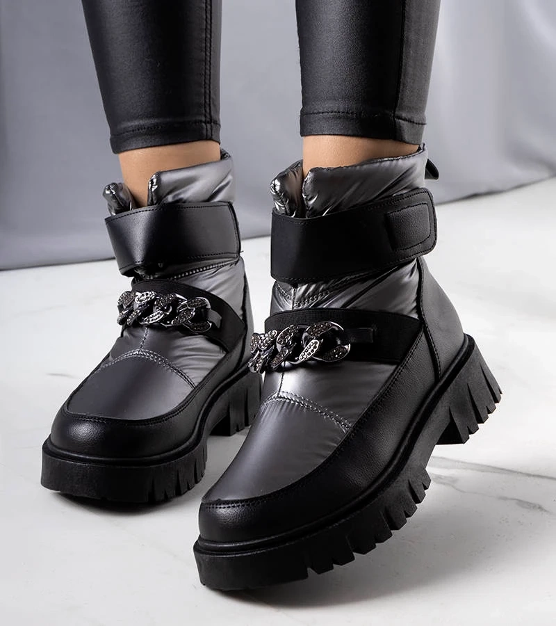 Snehové topánky Ephraim so striebornou reťazou