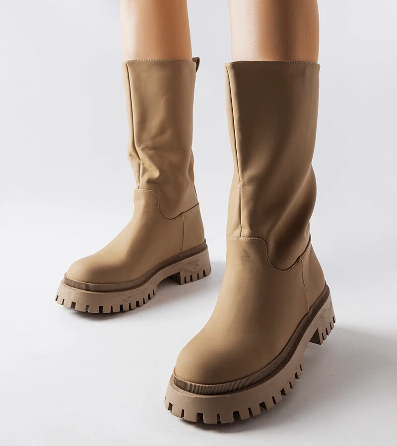 Hnedé matné topánky Hollie