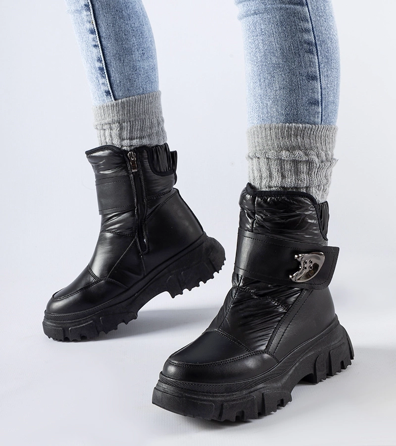 Čierne zateplené snehule Mejia