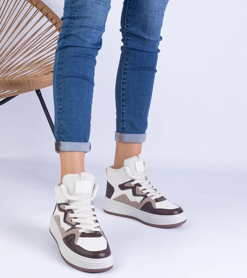 Hnedé dámske športové tenisky Shadolina