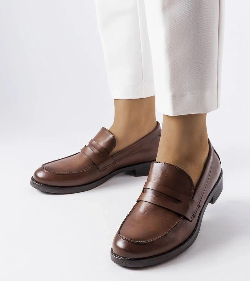 Tmavohnedé mokasíny Deich