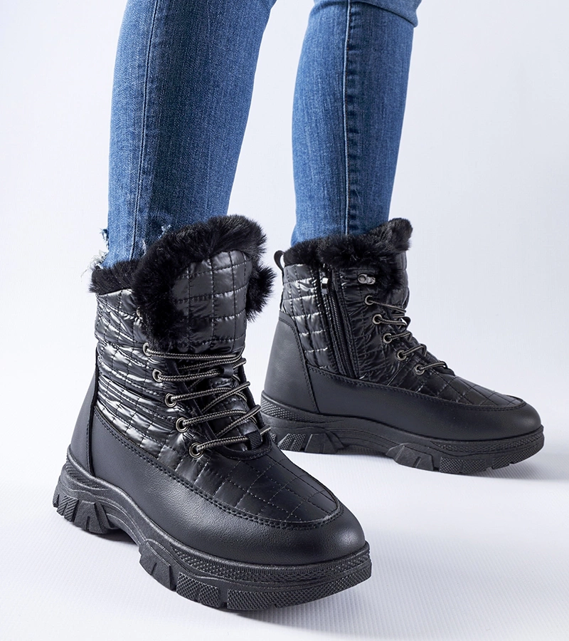 Čierne zateplené snehule na platforme Dwayn