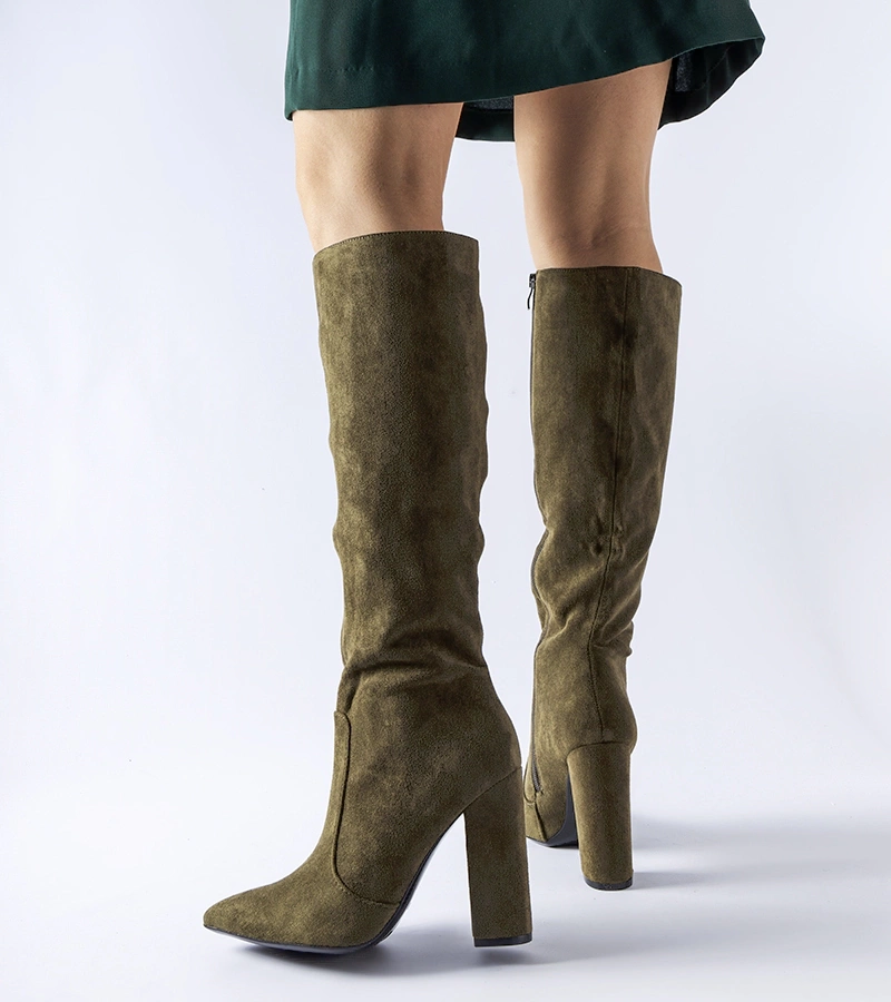 Zelené čižmy na klinček Cinq-Mars