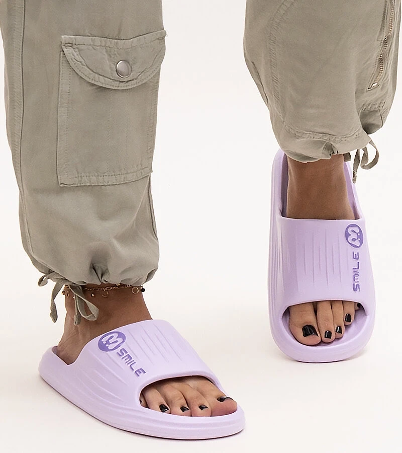 Fialové penové šľapky Labinga