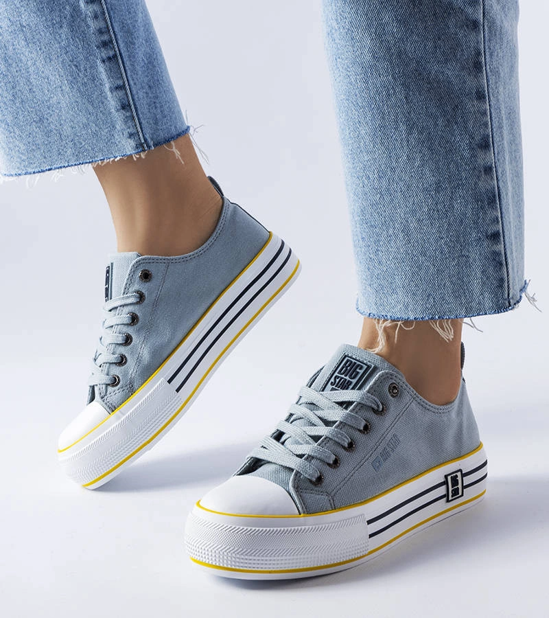 Modré tenisky na platforme Big Star LL274183